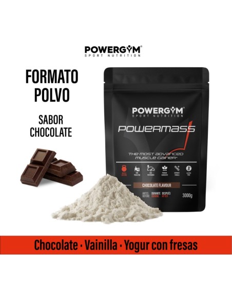 POWERMASS · Energía y masa muscular · Muscle building · POWERGYM