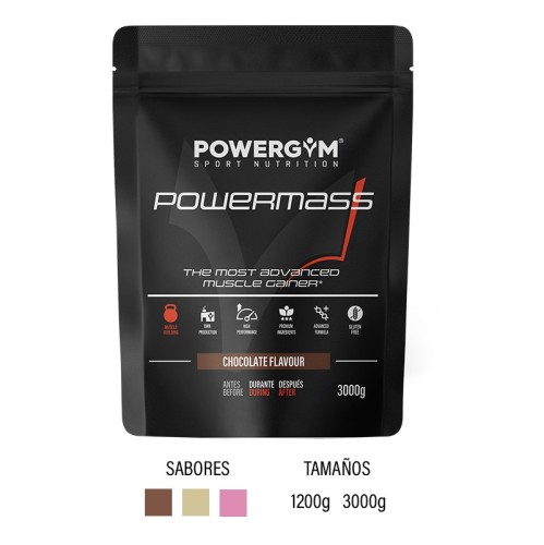 POWERMASS · Energía y masa muscular · Muscle building · POWERGYM