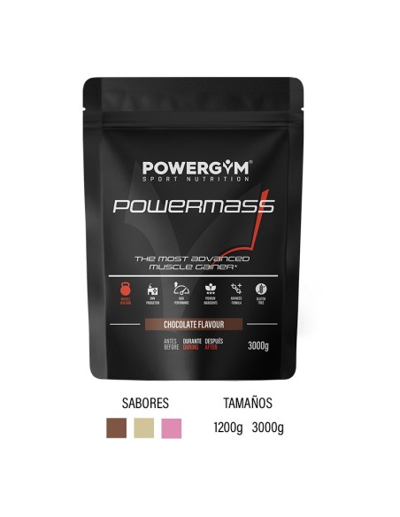 POWERMASS · Energía y masa muscular · Muscle building · POWERGYM