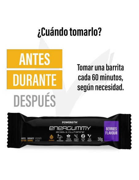 ENERGUMMY · Energía a base de carbohidratos · Endurance · POWERGYM