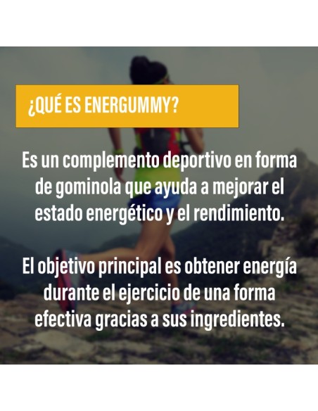 ENERGUMMY · Energía a base de carbohidratos · Endurance · POWERGYM