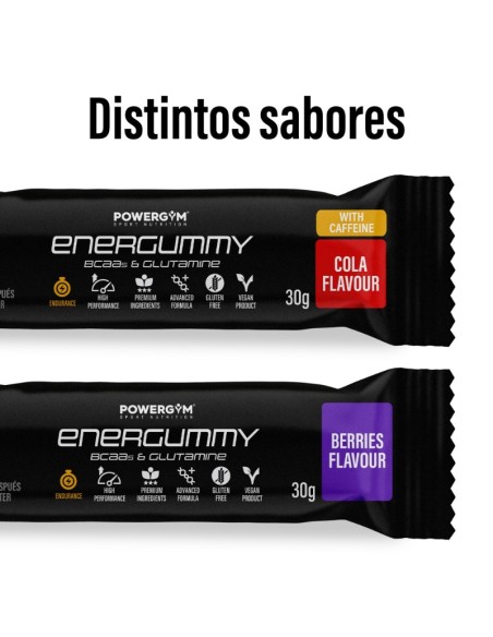 ENERGUMMY · Energía a base de carbohidratos · Endurance · POWERGYM