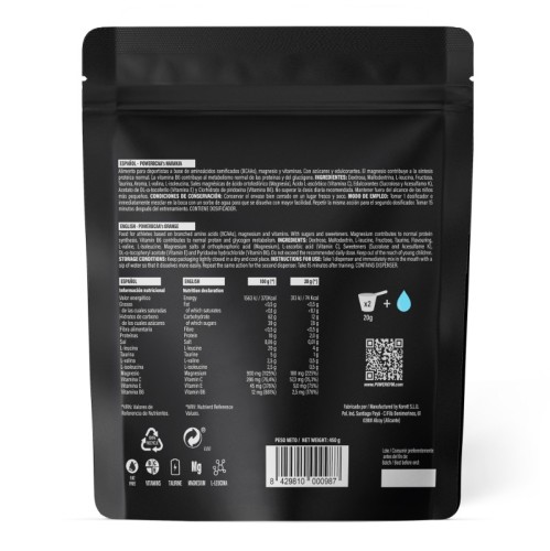 POWER BCAA's · Proporción 8:1:1 · Recovery · POWERGYM