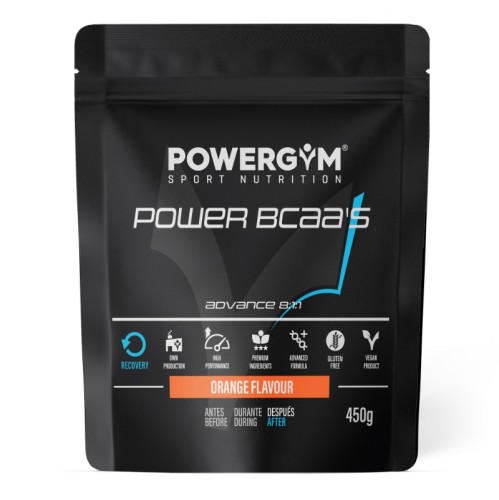 POWER BCAA's · Proporción 8:1:1 · Recovery · POWERGYM