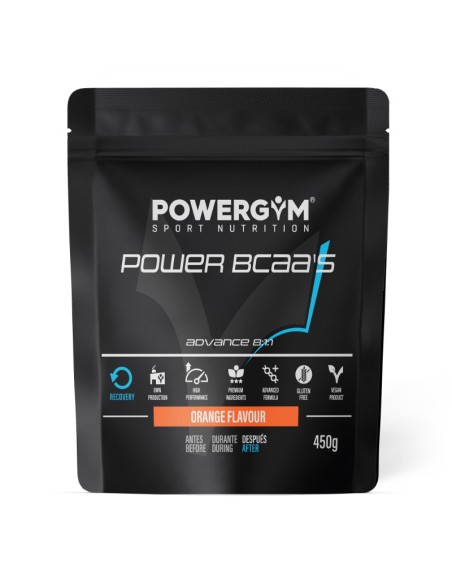 POWER BCAA's · Proporción 8:1:1 · Recovery · POWERGYM