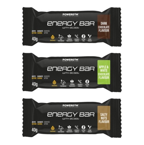 ENERGY BAR · Energy · BCAA's · Endurance · POWERGYM