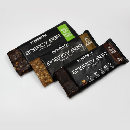 ENERGY BAR · Energía · BCAA's · Endurance · POWERGYM