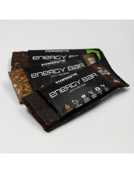ENERGY BAR · Energía · BCAA's · Endurance · POWERGYM