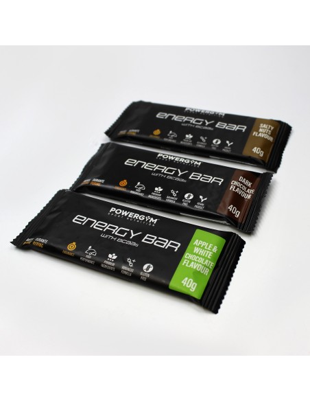 ENERGY BAR · Energía · BCAA's · Endurance · POWERGYM