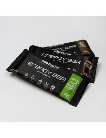 ENERGY BAR · Energía · BCAA's · Endurance · POWERGYM