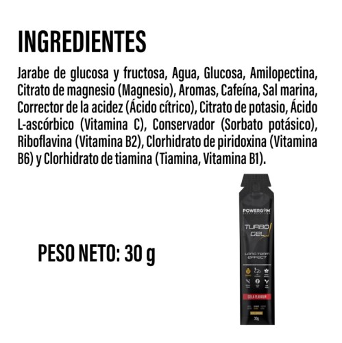 TURBOGEL · Mejora el rendimiento · Efecto refrescante · POWERGYM