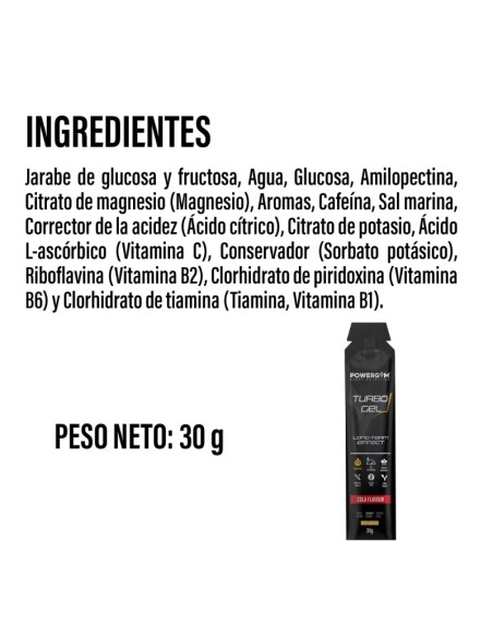TURBOGEL · Mejora el rendimiento · Efecto refrescante · POWERGYM