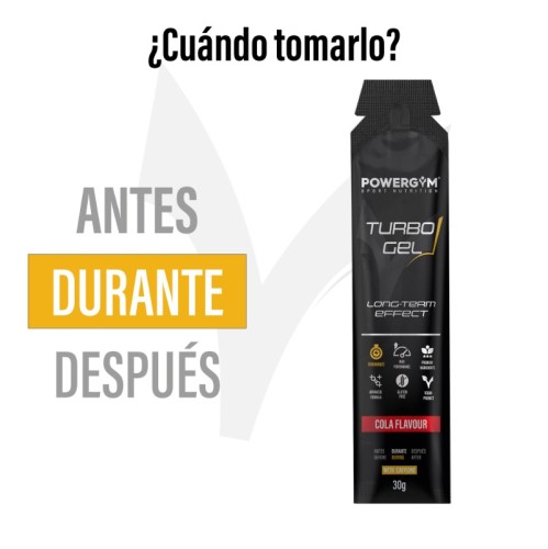 TURBOGEL · Mejora el rendimiento · Efecto refrescante · POWERGYM