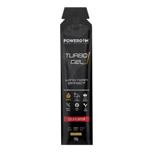 TURBOGEL · Mejora el rendimiento · Efecto refrescante · POWERGYM