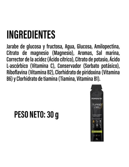 TURBOGEL · Mejora el rendimiento · Efecto refrescante · POWERGYM