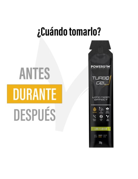 TURBOGEL · Mejora el rendimiento · Efecto refrescante · POWERGYM