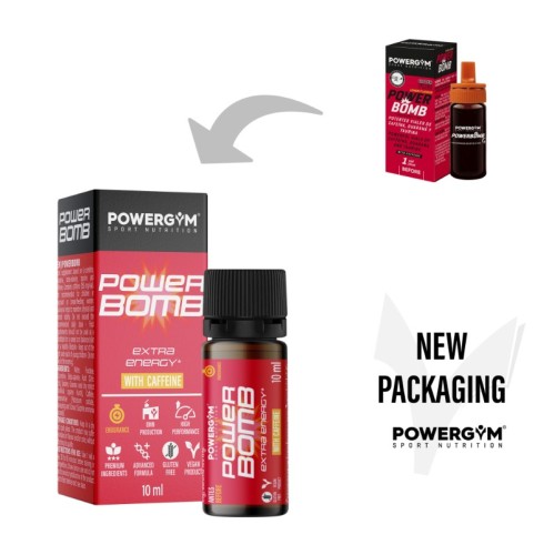 POWERBOMB · Energético concentrado · Endurance · POWERGYM