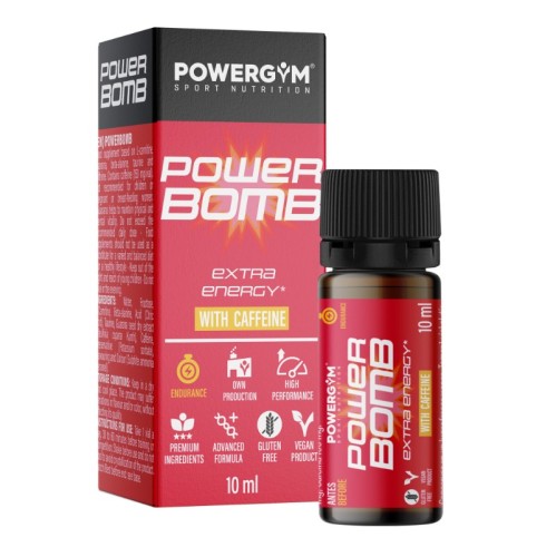 POWERBOMB · Energético concentrado · Endurance · POWERGYM