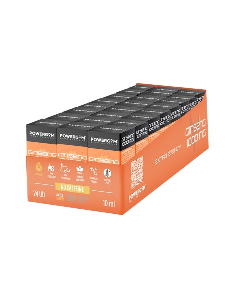 GINSENG 1000 mg · Energía sin cafeína · Endurance · POWERGYM