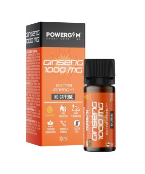 GINSENG 1000 mg · Energía sin cafeína · Endurance · POWERGYM