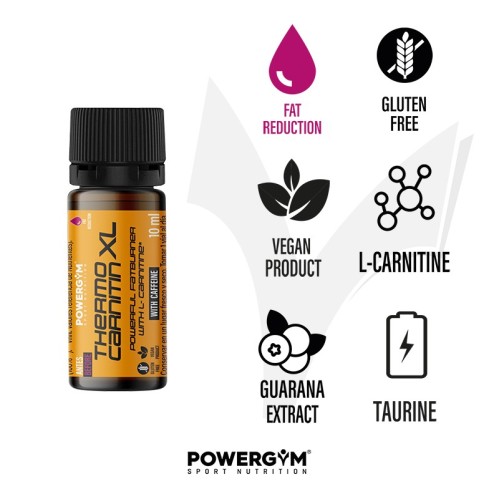 THERMOCARNITIN XL · Quemagrasas · Fat Reduction· POWERGYM