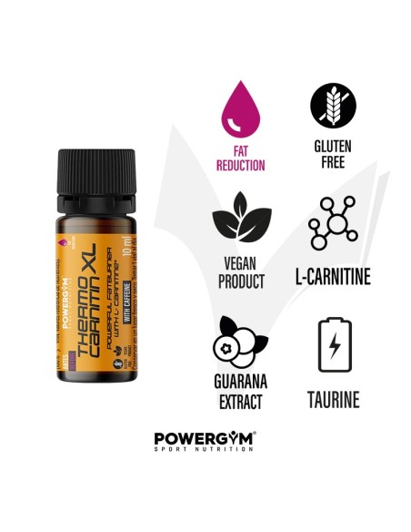 THERMOCARNITIN XL · Quemagrasas · Fat Reduction· POWERGYM
