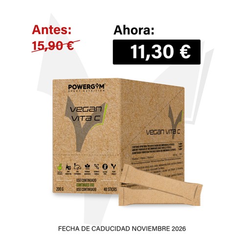 VEGAN VITA C · 1000 mg Vitamina C · Health & Wellness · POWERGYM