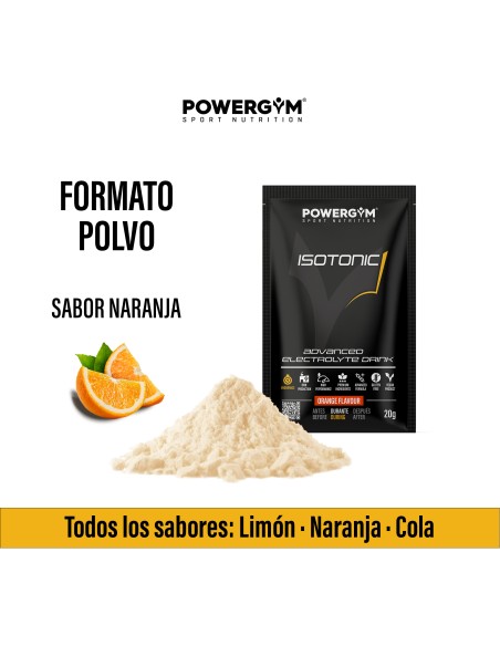 ISOTONIC · Hidratación · Carbohidratos · Endurance · POWERGYM