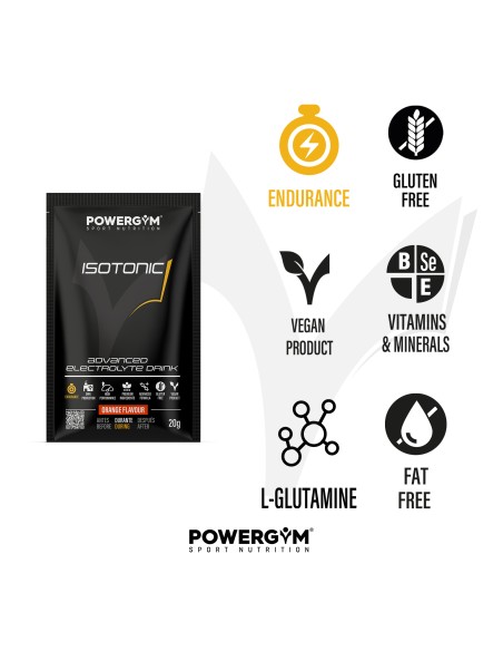 ISOTONIC · Hidratación · Carbohidratos · Endurance · POWERGYM