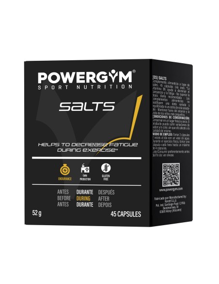 SALTS · Electrolyte balance · Endurance · POWERGYM